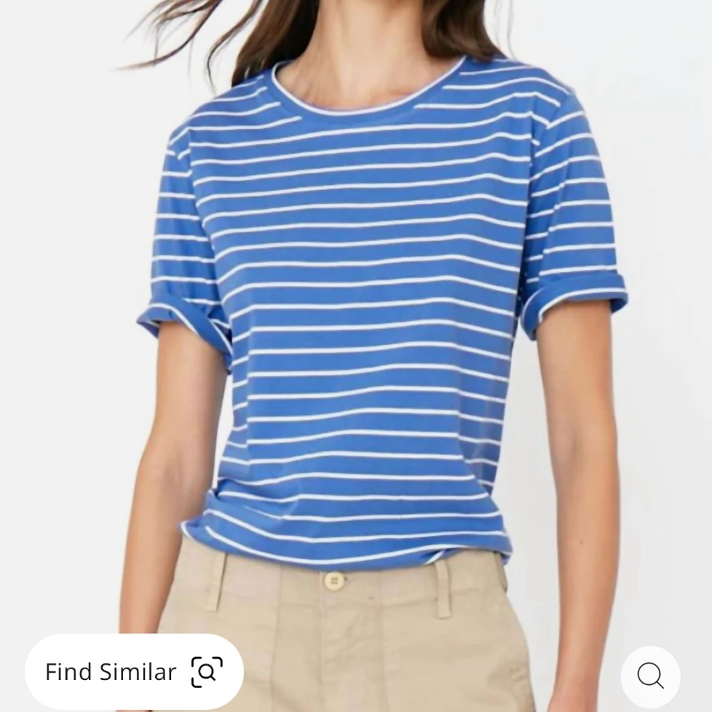 KULE Women's Royal/White T-Shirt, Medium